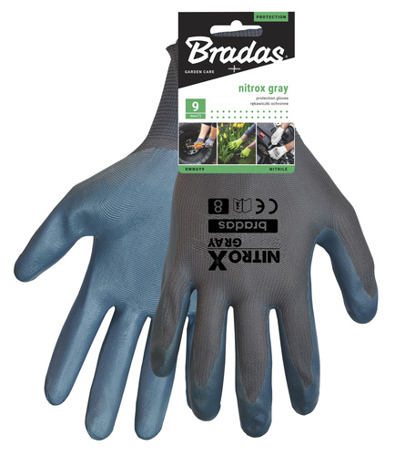 Rękawice ochronne NITROX GRAY nitryl, rozmiar 9 2