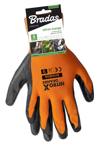 Rękawice ochronne NITROX ORANGE nitryl, rozmiar 11 2