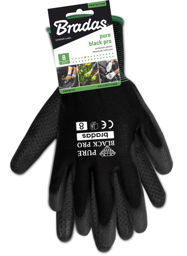 Rękawice ochronne PURE BLACK PRO poliuretan, rozmiar 11 2