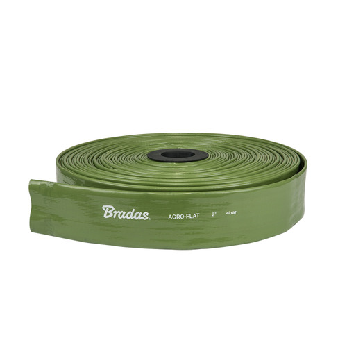 Wąż płaski IRRIGATION AGRO-FLAT PVC W.P.6 / B.P.18 Bar - 1 1/2"- 30m GREEN 3