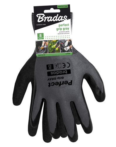 Rękawice ochronne PERFECT GRIP GRAY lateks, rozmiar 9 2