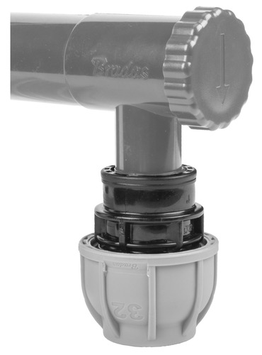 Zbieracz / łapacz wody deszczowej z zaworem - 80mm SZARY 3