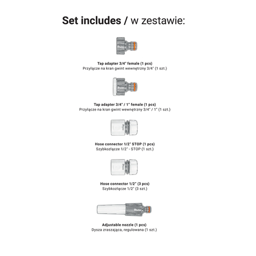 WHITE LINE zestaw 1/2"- 60m - TITAN REEL 2