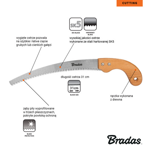 Piła V-SERIES WOOD ostrze 31 cm 3