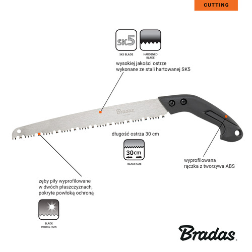 Piła ogrodnicza V-SERIES CUTTING ostrze 30 cm 2