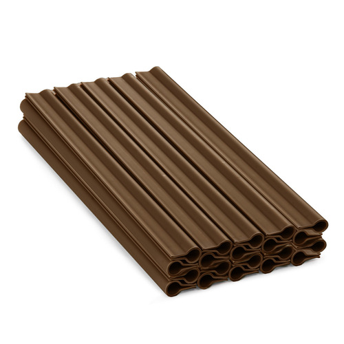 Klipsy do taśm/siatek ogrodzeniowych 200g/m2 19 cm - brązowe 2