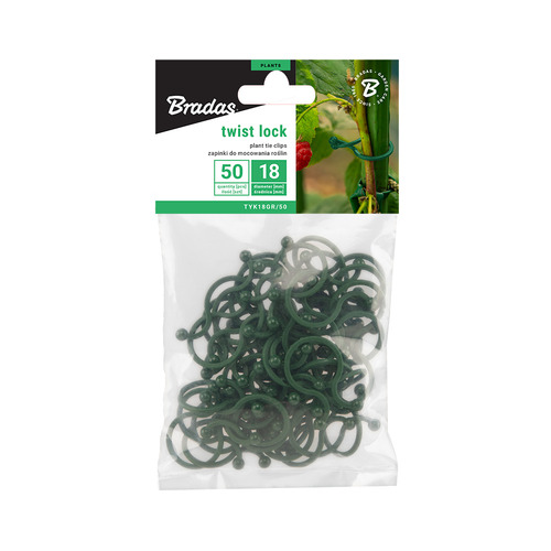 Zapinki do mocowania roślin TWIST LOCK śr. 18 mm, 50 szt. 2