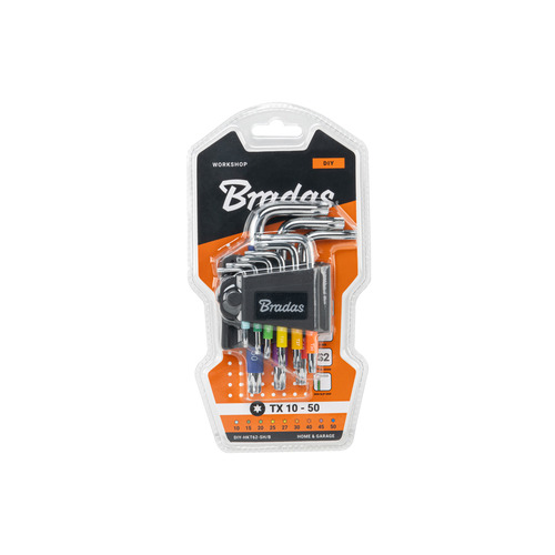 Zestaw kluczy TORX TX 10-50 9 szt. multicolour / short 2