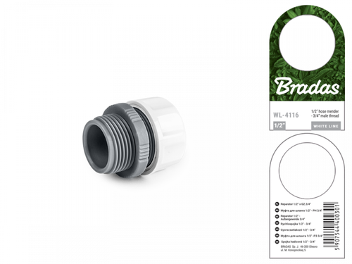 WHITE LINE Przyłącze na wąż 1/2"  -  GZ 3/4" 2