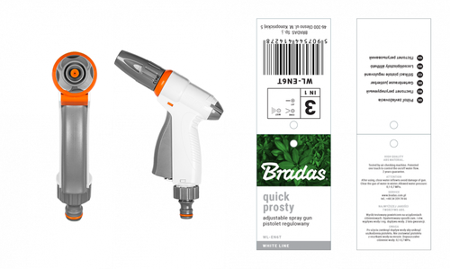 WHITE LINE Pistolet  QUICK PROSTY do zraszania, regulowany 2