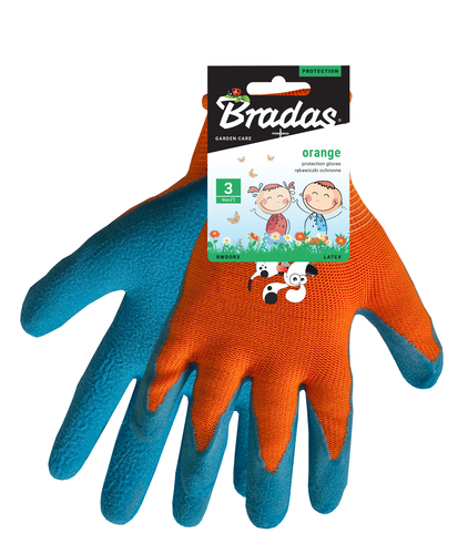Rękawice ochronne ORANGE lateks, rozmiar 5 2