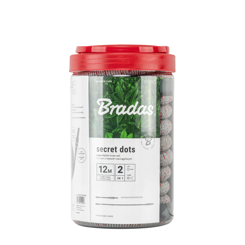 WHITE LINE Zestaw z wężem rozciągliwym SECRET DOTS 12m  2