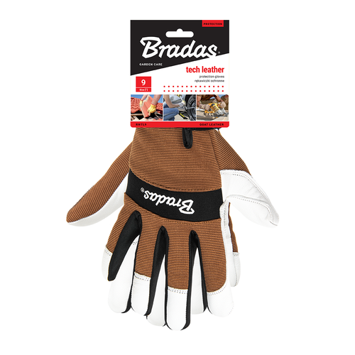 Rękawice ochronne Tech Leather, skóra, blister, rozmiar 9 2