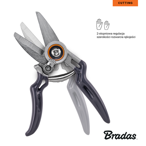 Sekator V-SERIES ostrze proste, stal SK5 ALU 2