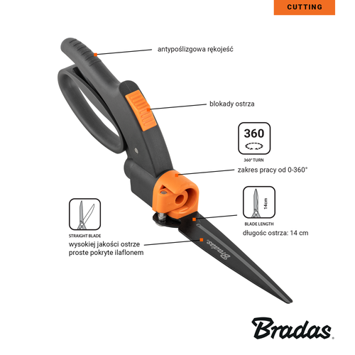 Nożyce do trawy obrotowe 360 V-SERIES  3