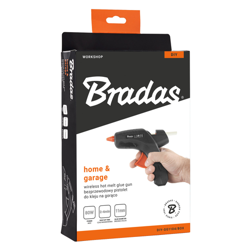 Bezprzewodowy pistolet do kleju na gorąco z podstawką 11mm 80W  4