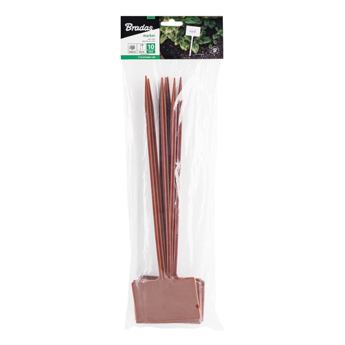 Tabliczka do roślin 33x9cm 10 sztuk BROWN  2