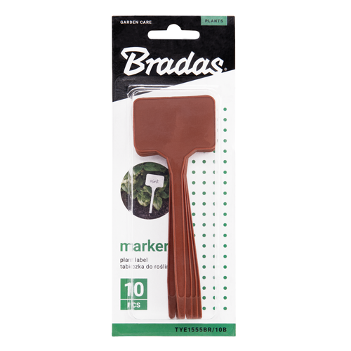 Tabliczka do roślin 15x5,5cm 10 sztuk BROWN  2