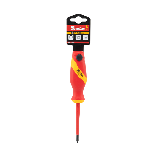 Wkrętak izolowany krzyżakowy PH1 80mm 1 kV  2