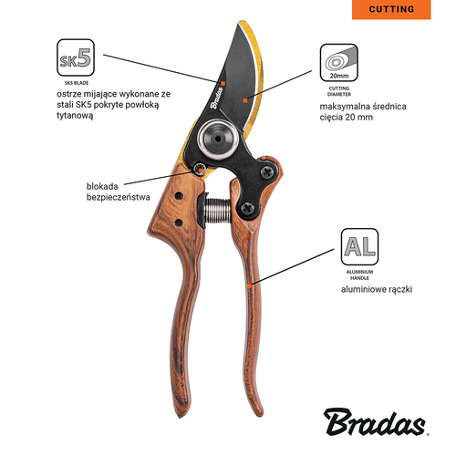 Sekator V-SERIES-D ostrze SK5/TITANIUM & WOOD  3