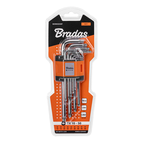 Zestaw kluczy TORX T10 - T50 9 szt. / Długie 2
