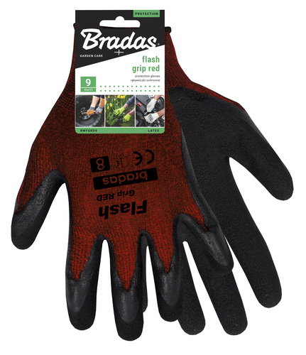 Rękawice ochronne FLASH GRIP RED lateks, rozmiar 7 2