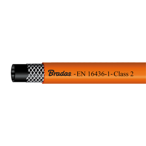 Wąż przyłączeniowy do gazu PROPAN-BUTAN z zakutymi złączami gwintowanymi  2 x 1/4" LH - 80cm  5