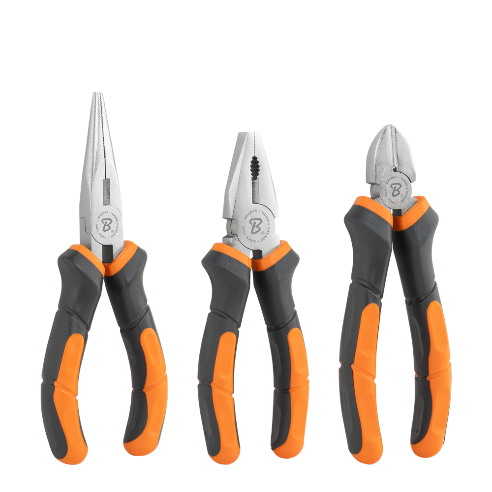 Zestaw szczypiec MASTER GRIP 3 sztuki niklowane HOME & GARAGE  1