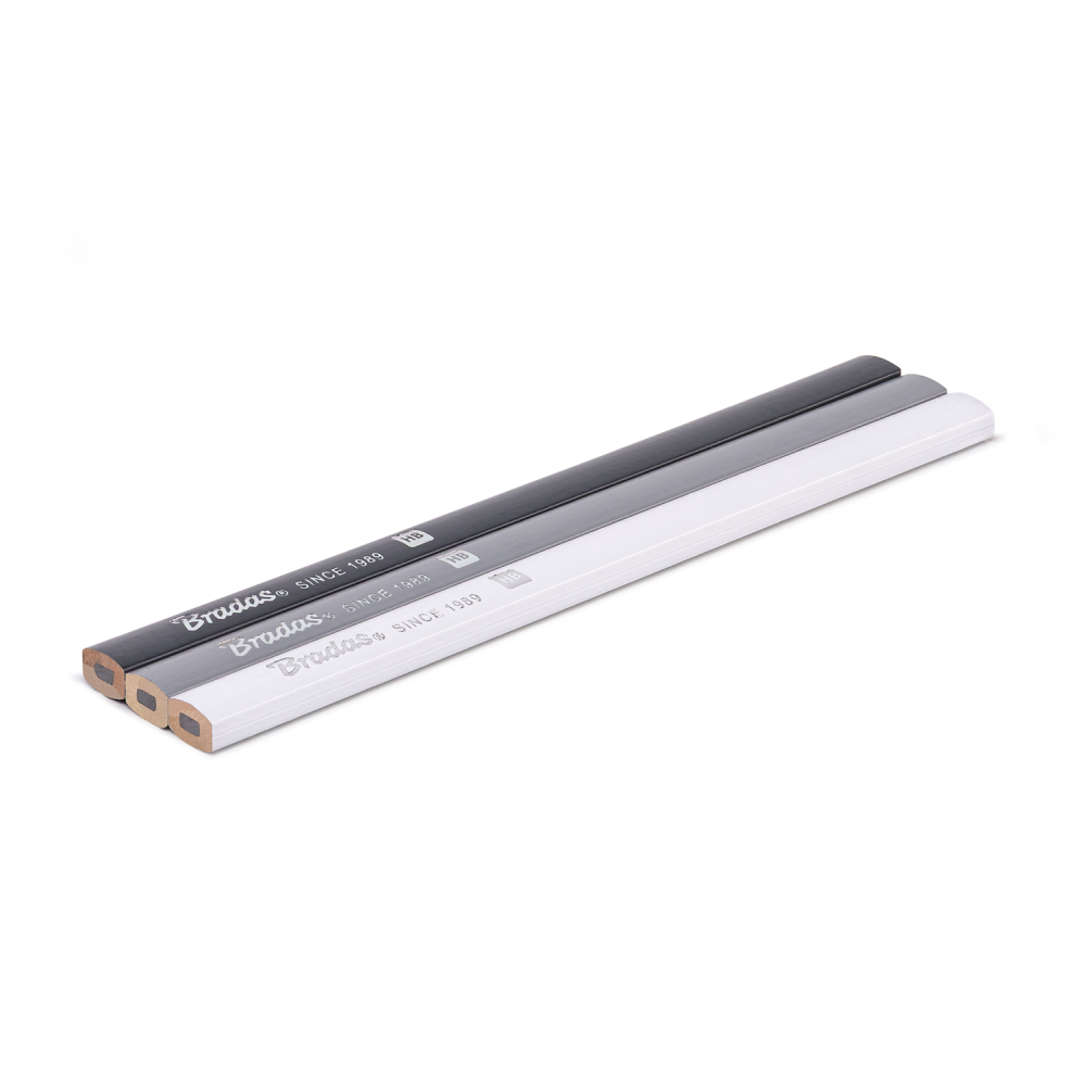 Ołówek budowlany HB 180mm SQUARE 3 szt.  1