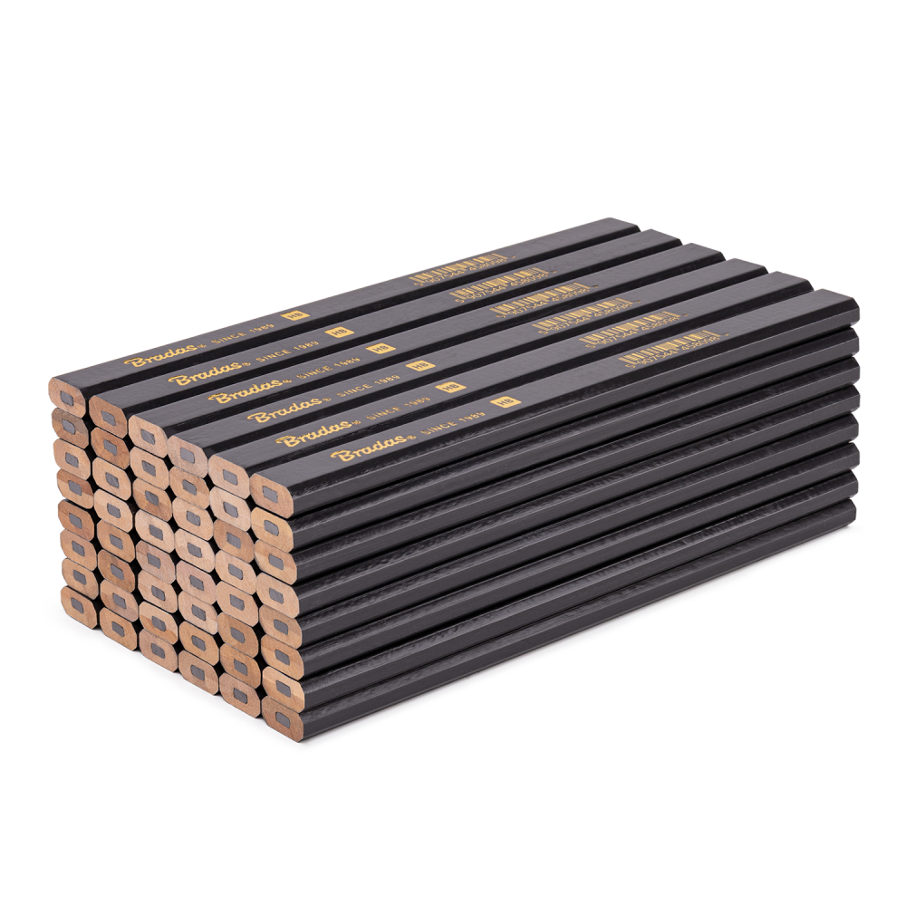 Ołówek budowlany HB 180mm OCTAGON 48 szt. GRAFITOWY 1