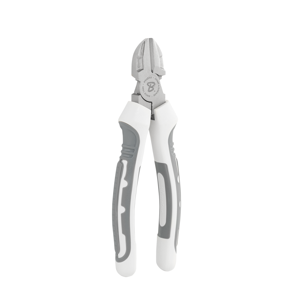  Szczypce tnące boczne PRO 180 mm niklowane WHITE LINE  1