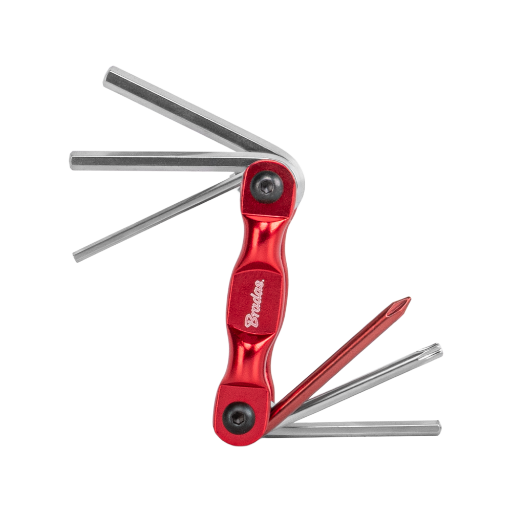 Rowerowy Multitool składany zestaw kluczy w etui 6 szt. / krótkie  1