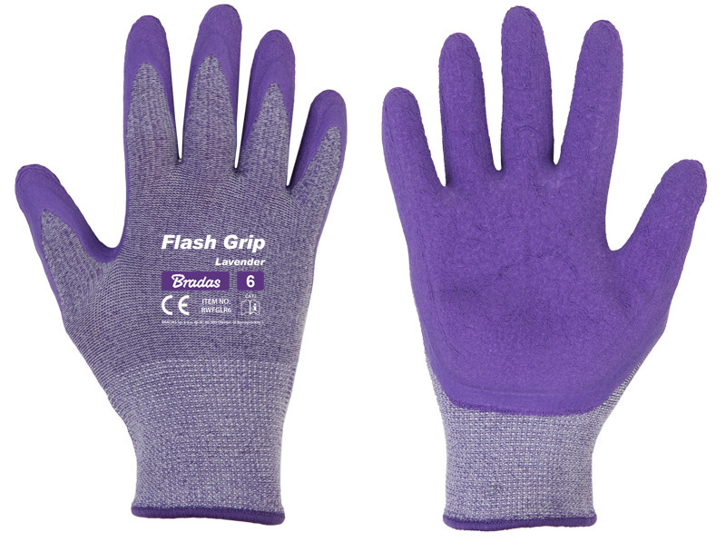 Rękawice ochronne FLASH GRIP LAVENDER, rozmiar 8 1