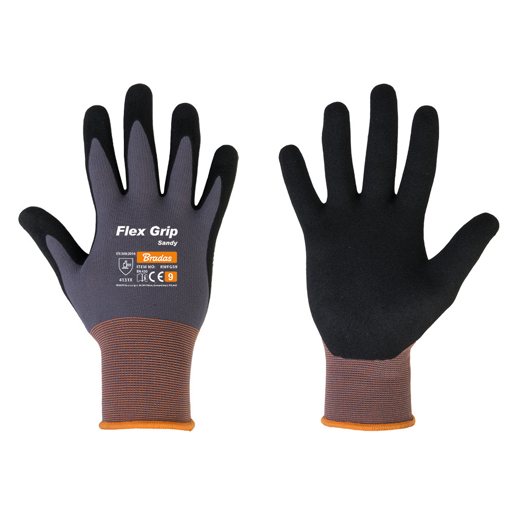 Rękawice ochronne FLEX GRIP SANDY nitryl, rozmiar 10 1