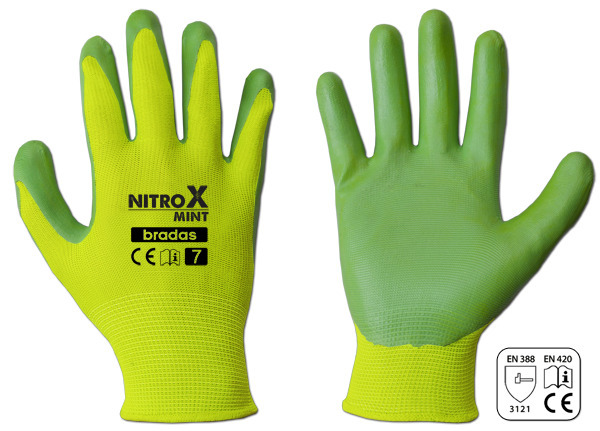 Rękawice ochronne NITROX MINT, rozmiar 7 1