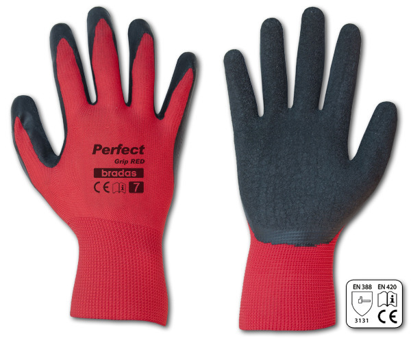 Rękawice ochronne PERFECT GRIP RED lateks, rozmiar 11 1