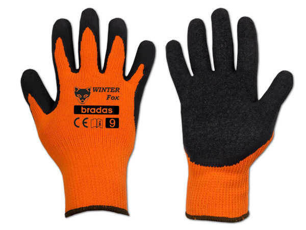 Rękawice ochronne WINTER FOX lateks, rozmiar 10 1