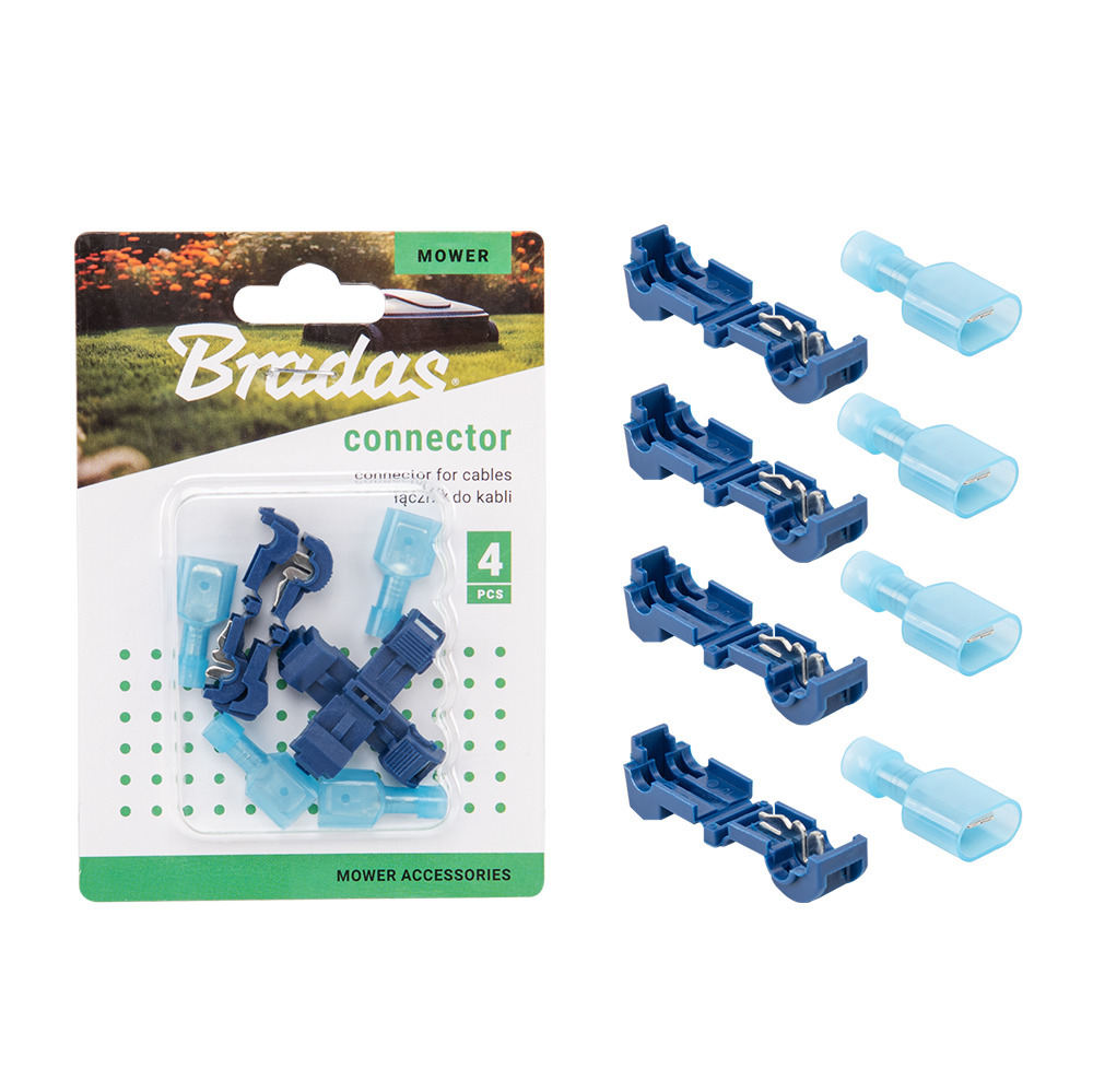 Łącznik do kabli o maksymalnej średnicy 3,4mm BLUE 4 sztuki 1