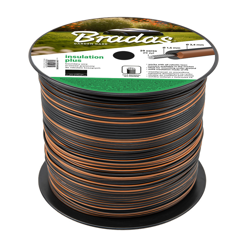 INSULATION PLUS Przewód graniczny do robotów koszących 3,4mm x 800m 1