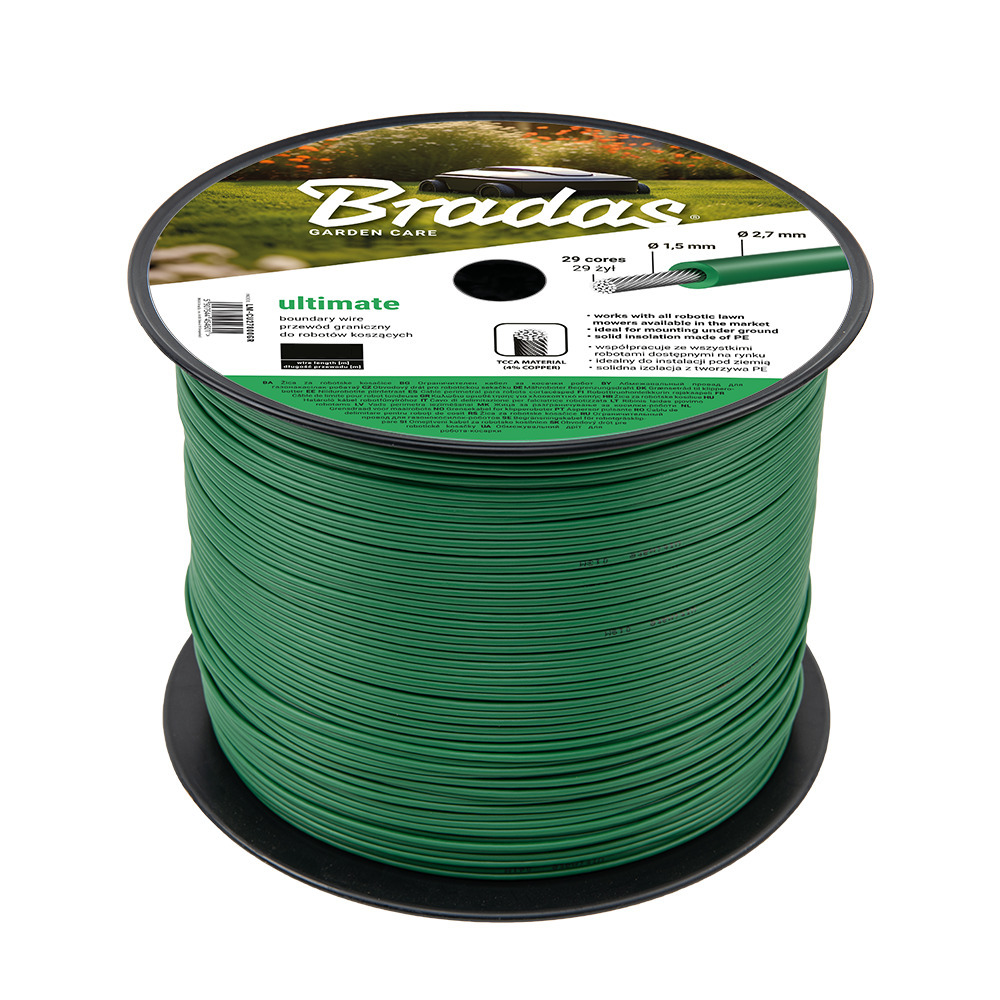 ULTIMATE Przewód graniczny do robotów koszących 2,7mm x 800m GREEN 1