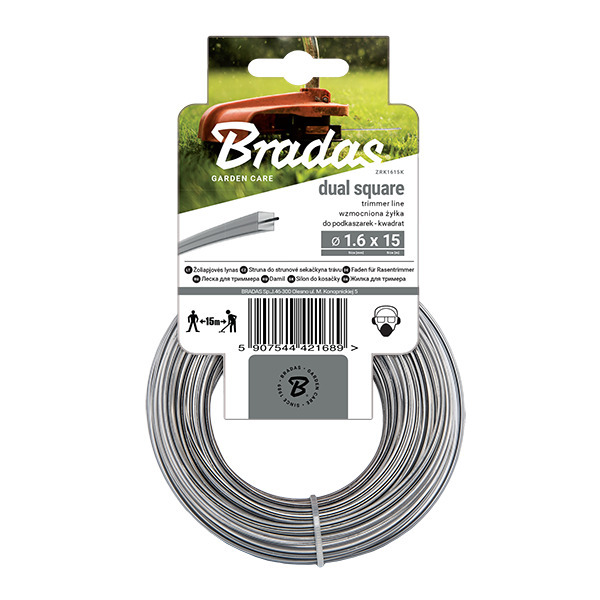 Żyłka RIPPER DUAL, kwadrat, karta 3,0mm x 50m 1