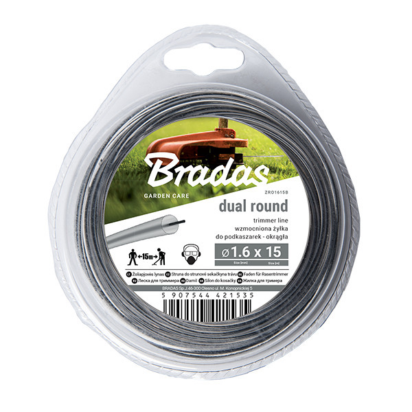 Żyłka RIPPER DUAL, okrągła, blister 2,4mm x 15m 1