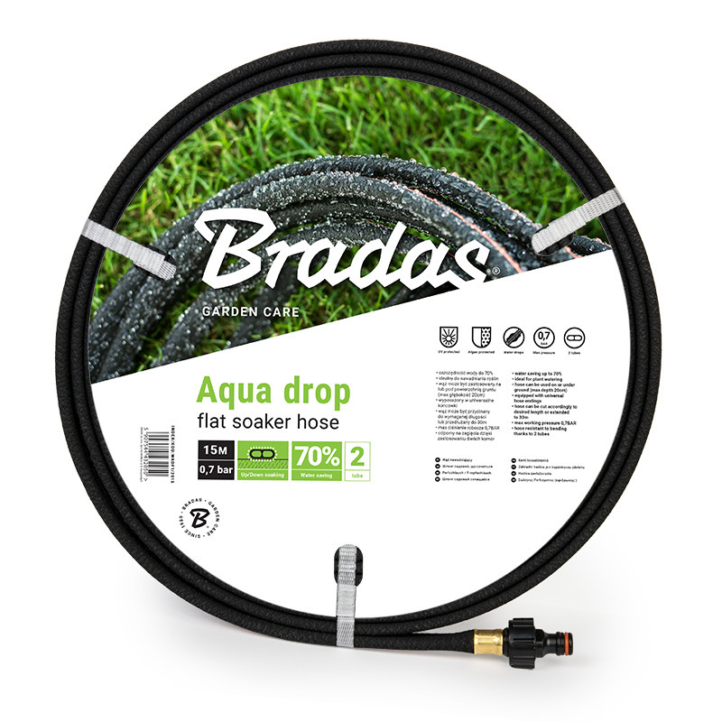 Wąż nawadniający AQUA-DROP FLAT 1/2" - 15m soaker hose 1
