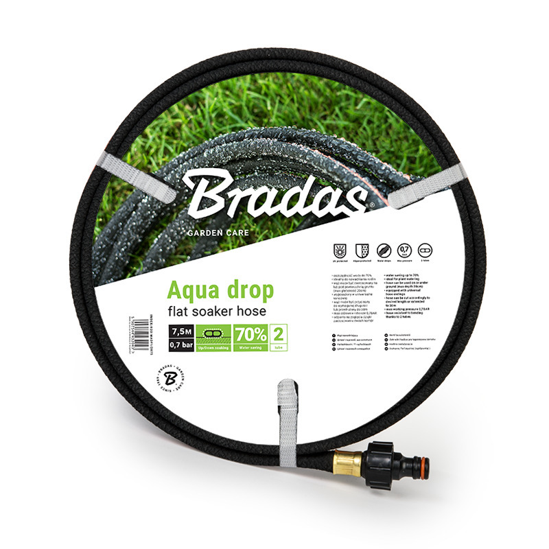 Wąż nawadniający AQUA-DROP FLAT 1/2" - 7,5m soaker hose 1