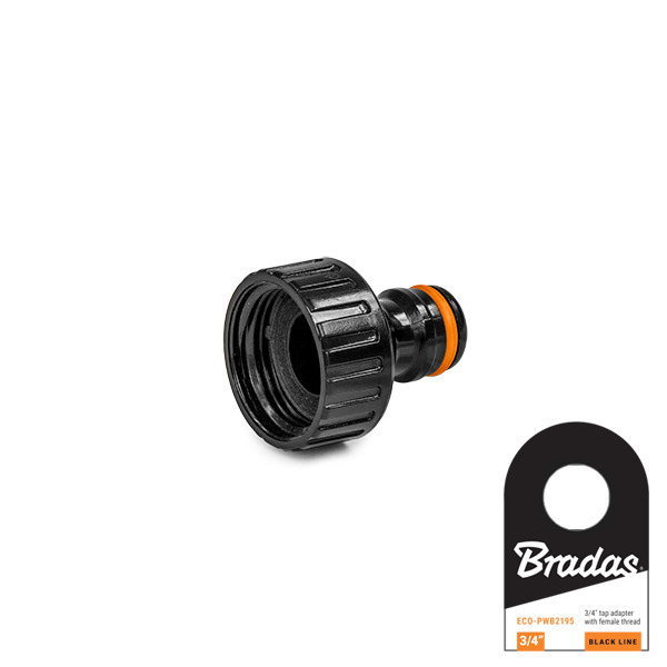 BLACK LINE Przyłącze na kran GW 3/4" z etykietą 1