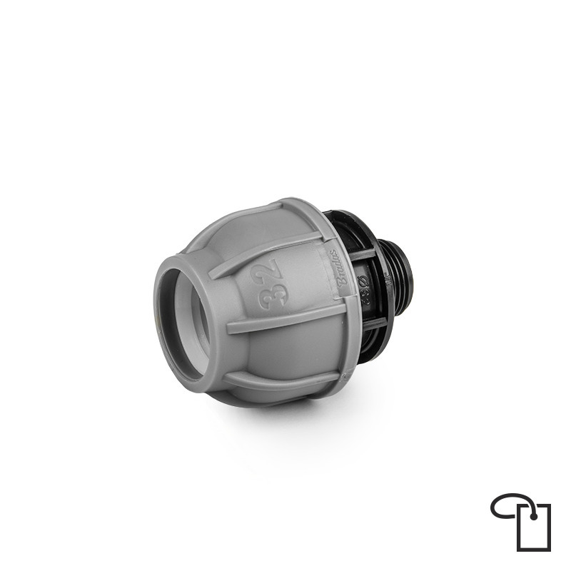 PN10 Łącznik do rur PE 25mm / GZ1/2" - metka 1