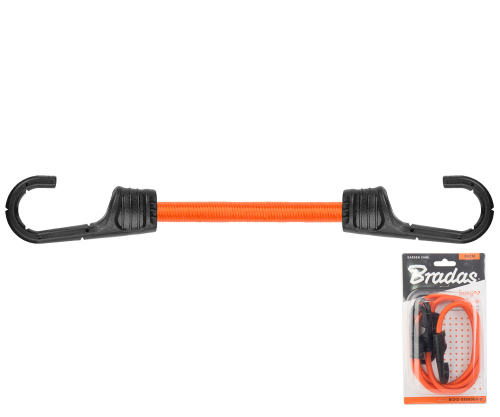 Guma elastyczna z hakiem metalowym pokrytym PVC BUNGEE CORD HOOK 1