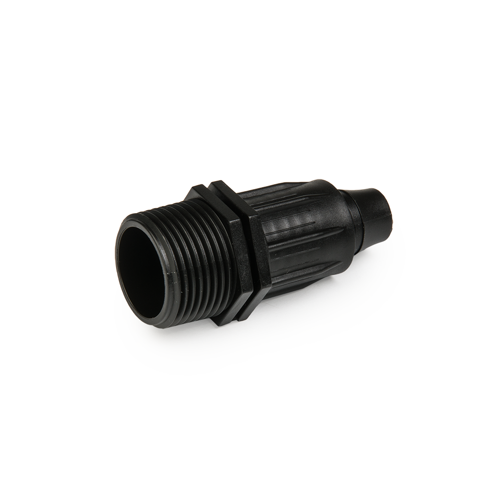 Łacznik QJ do rur PE 16mm, gwint zewnętrzny 3/4" 1