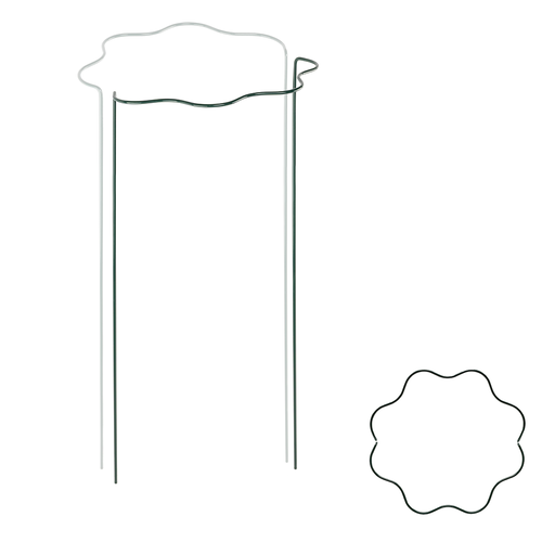Podpora pierścieniowa falista do roślin 1/2 koła śred. 30 cm / wys. 70 cm 1