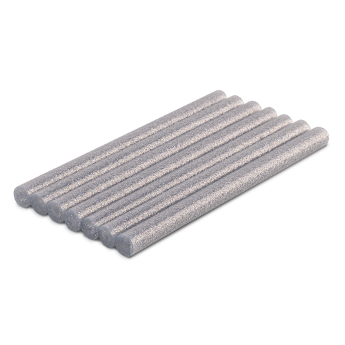 Klej na gorąco - wkłady do pistoletu 7 szt. 11x150 mm brokatowy srebrny  1